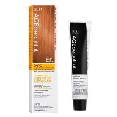 AGE beautiful Permanent Hair Color Dye Liqui Creme   100% Gray Coverage   Anti-Aging Haircolor   Biotin for Thicker, Fuller Hair   Professional Salon Coloring