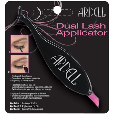 Ardell Dual Lash Applicator Tool, Eyelash Tweezers for Easy Application and Removal, Precision Lash Tweezers, Ergonomic Design Tweezers for Strip and Individual Lashes