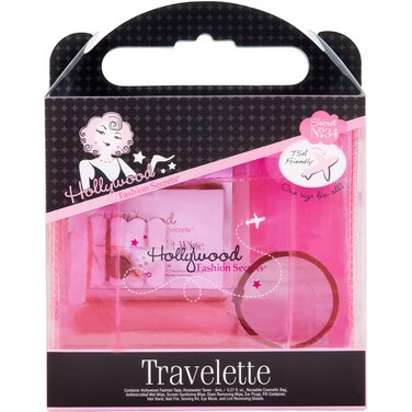 Hollywood Fashion Secrets Travelette Kit, Stay Prepared with Essential Travel Sized Beauty Items, Portable 13 Piece Set