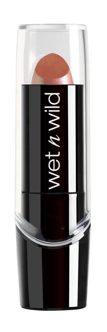 wet n wild Silk Finish Lipstick, Hydrating Rich Buildable Lip Color, Formulated with Vitamins A,E, &amp; Macadamia for Ultimate Hydration, Cruelty-Free &amp; Vegan - Breeze