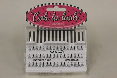 Individual Knot Free Natural Lashes, Black, Medium