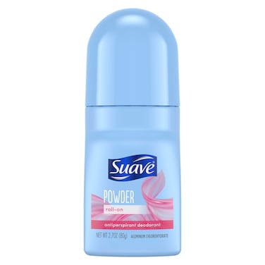 Suave Roll-On Deodorant for Women, Powder Fresh Scent &ndash; Antiperspirant Deodorant with 24H Sweat &amp; Odor Protection, 2.7 Oz