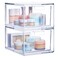 STORi Audrey Stackable Clear Bin Plastic Organizer Drawers   2 Piece Set   Organize Cosmetics and Beauty Supplies on a Vanity   Made in USA