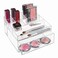 InterDesign iDesign Clarity BPA-Free Plastic Drawer with Divided Tray, 6.97" x 6.5" x 3.94", Clear Organizer