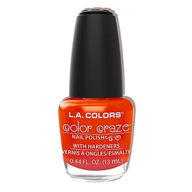 L.A. COLORS Color Craze Nail Polish, Moody Red CNP435