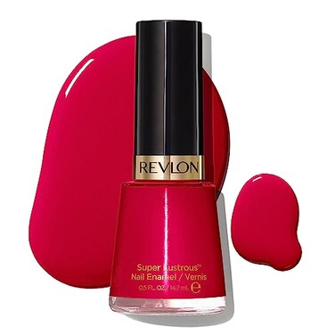 Revlon Super Lustrous Nail Polish, Chip-Resistant &amp; Longwear Formula, High Shine Finish, 680 Revlon Red, 0.5 fl oz