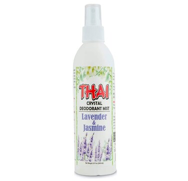 Thai Deodorant Stone Crystal Mist Natural Deodorant Spray 8 oz. Bundle (Lavender &amp; Jasmine, Single)