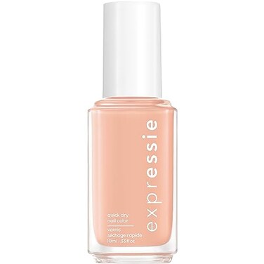essie Expressie Nail Polish, Quick-Dry Light Pastel Peach Nail Polish, Vegan, All Things OOO, 0.33 fl oz