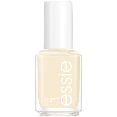 essie nail polish, limited edition spring 2022 collection, pastel yellow nail color with a cream finish, 8-free vegan formula, sing songbird along, 0.46 fl oz