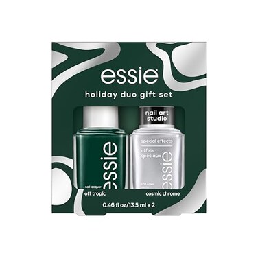 essie nail polish, vegan, holiday 2 piece nail polish gift set, 1 kit