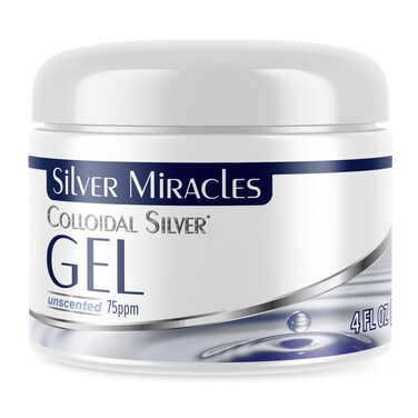 Silver Miracles - Colloidal Silver Gel - Nano Silver Gel Wound Care - Healing Ointment for Burns &amp; Irritated Skin - for All Skin Types - 4 Oz Unscented
