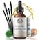Pure VIRGIN Organic Castor Oil with Wand, Brush Kit - USDA Certified, Hexane-Free - Thicker Eye Lashes &amp; Nourish Hair Nails by Foxbrim Naturals 2 oz