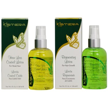 Kismera Hair Loss Lotion &amp; Regenerating Hair Growth Lotion 4oz "Set