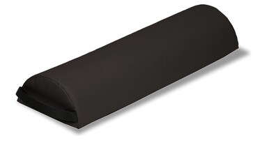 EARTHLITE Massage Bolster Pillow Half Jumbo &ndash; Durable, Easy to clean 100% PU Upholstery incl. Strap Handle/Professional Quality CFC-FREE/Back Pain Relief, Black