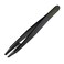 Rubis Classic Techno Stainless Steel Tweezers for Precise Eyebrows and Hair Removal Slanted Polymer Tips, 1KS104, Black,Rubis Switzerland Swiss Made World Renowned Precision