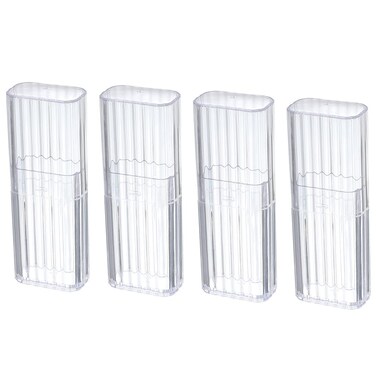 JIEDALIN 4 Pcs Cotton Swab Holder for Travel Mini Travel Swab Case Cotton Swab Box for Makeup Sponge Cotton Swabs Hair Ties Floss Cosmetics Makeup Bedroom Travel