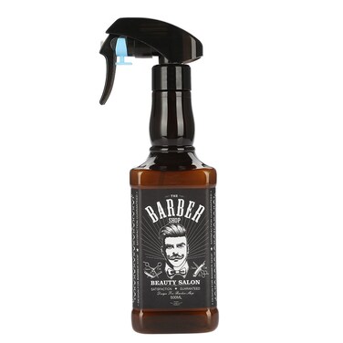 Hairdressing Spray Bottle, 500ml Plastic Hairdressing Spray Bottle Salon Barber Hair Tools Water Sprayer (Brown)