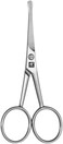Beauty TWINOX Nose and Ear Hair Scissors, Facial Hair Scissors, Durable Stainless Steel, Matte, Premium Facial Care, 105 mm