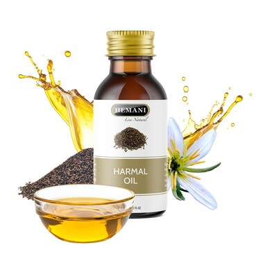 Hemani Harmal Oil 30mL Peganum Harmala &ndash; Natural Oil for Skin &amp; Hair Care, Non-GMO, Cold-Pressed, Premium Quality, Multi-Purpose Use.