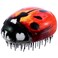 Kent PBUG Ladybug Pebble Scalp Massager Shampoo Brush, Shower Brush, and Travel Size Detangling Brush - Scalp Scrubber for Dandruff and Kids Hair Brush Hair Detangler - Hairbrush for Tangles