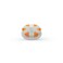 TAO Clean Replacement Exfoliator Brush Head, Replacement Head (1 Head) &ndash; Exfoliating Brush Replacement Head for the TAO Clean Electric Face Cleansing Brush and Cleaning Station, White/Orange