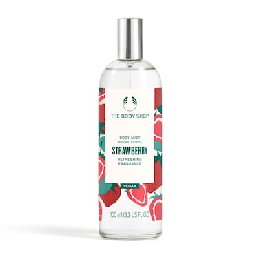 The Body Shop Strawberry Body Mist &ndash; Refreshes and Cools with a Sweet Fruity Scent &ndash; Vegan &ndash; 3.3 oz