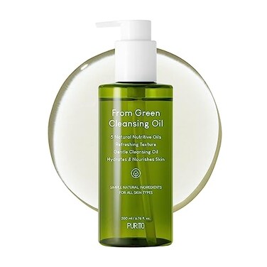 PURITO From Green Cleansing Oil Original, 6.76 fl.oz / 200ml, Gentle Cleansing Oil for Face, Cruelty-free &amp; Vegan, Korean Skin Care