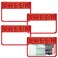 Abbylike 4 Pcs Makeup Bag Clear Letter Chenille Patch Bag Nylon Makeup Toiletry Pouch with Zipper for Women Gifts(Red,Cheer)