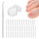 (50+1) Pcs Ingrown Toenail Treatment Corrector Set, Professional Pain-Free Ingrowns Toenails Removal Kit with Toenail Lifter, Toenail Strip for Men Women, Easy Fixed Ingrowns Toenails Tool