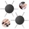 2Pcs Circular Dotting Tools, 6 In 1 Nail Dotting Pen, Disc Nail Dotting Tool, Stainless Steel Nail Dot Painting Tool for Embossing Tracing Manicure, Professional Nail Salon or Home Use