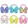 Sequin Butterfly Hair Scrunchies and Pony Holders - Cute Hair Accessories with Big Bows for Girls and Women, Pack of 6 Hair Ties