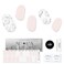 Semi Cured Gel Nail Strips with 20 Pieces, Salon Quality Nail Wraps for Women, Soft Pink with White Daisy UV Gel Nail Stickers, UV Light Required, Charming Daisy