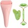 3-in-1 Natural Jade Roller and Gua Sha Set for Face and Eye Ice Roller Facial Cooling Massage Roller