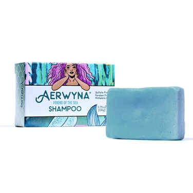 AERWYNA Solid Shampoo Bar with Jojoba, Panthenol &amp; Spirulina (3.75oz)