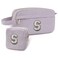 2Pcs Makeup Bag Cosmetic Bag Preppy Travel Toiletry Pouch Portable Personalized Storage Bag Hygiene Mini Organizer Case for Female Teen Girls Daughter Sisters Gifts(Purple S)