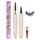 Eyeliner Lash Glue Latex-Free Suitable for Sensitive Eyes Eyeliner Glue Strong Hold Waterproof Eyelash Glue Pen Eyelash Glue for False Lashes (1P, Black1)