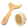 Lymphatic Drainage Paddle &amp; Dry Brushing Body Brush, Wood Body Gua Sha Tool with Dry Skin Brush, Lymphatic Massage Paddle for Anti Cellulite - Body Shaping Contouring Sculpting