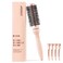 AIMIKE Round Brush for Blow Out, Rose Luxe Round Hair Brush w/Nano Thermal Ceramic Tech, Small Round Brush for Blow Drying, Curling, Styling and Shine, 32 mm/ 1.3 Inch Barrel Brush with 4 Clips