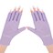 AIRSEE UV Gloves for Nail Lamp,Professional UPF50+ UV Protection Gloves for Manicures Nail Art,Fingerless Gloves That Shield Skin from The Sun and Nail Lamp (Purple)