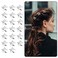 Star Hair Clips, 20 Pcs 1.25 inches Silver Star Hair Clips, Snap Star Hair Barrettes Cute Metal Hair Clips Accessories, Y2K Hair Clips Rave Accessories Non-Slip Star Clips for Girls Women