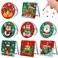 8 Pcs Christmas Makeup Diamond Painting Mirrors DIY Crystal Diamond Painting Pocket Mirror Compact Diamond Art Kits Portable Folding Purse Mirror Christmas Decoration Crafts Birthday Gifts for Adults