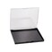 Magnetic Makeup Palette with Clear Top, Empty Eyeshadow Storage Box with 40Pcs Adhesive Metal Stickers for DIY Cosmetics Bronzer Highlights Powder (Small Palette - 4.8" x 4")
