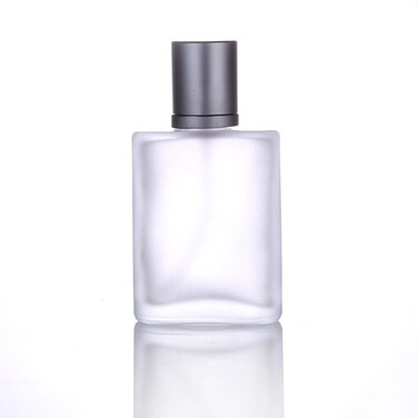 AKOAK 30ml(1 oz) Refillable Frosted Fine Spray Perfume Bottle, Portable Empty Perfume Bottle, Spray Container with Lid for Travel, Going Out- Gray