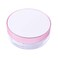 AKOAK Capacity 15ml(0.5 oz) No Leaks Empty Reusable Plastic Loose Powder Compact Container DIY Makeup Powder Case with Sponge Powder Puff, Elasticated Net Sifter and Threaded Screw Lid (White)