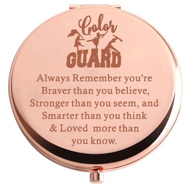 AKTAP Compact Travel Mirror, Stainless Steel, Wall Mount, Round, Portable, Lightweight, Magnifying