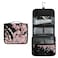 ALAZA Flying Plum Cherry Blossom Flowers Travel Toiletry Bag Hanging Multifunction Cosmetic Case Portable Makeup Pouch Organizer with Hook