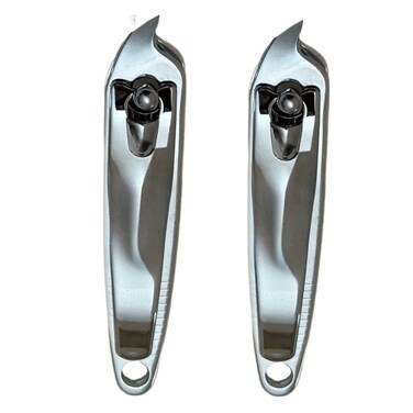 2 Slanted Edge Nail Cutting Clippers Cuticle Trimmer Clipper Pedicure Manicure Tool Cutter Hangnail Slanted Tip Nail Clipper Cuticle Remover Tool &ndash; Made in Korea