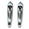 2 Slanted Edge Nail Cutting Clippers Cuticle Trimmer Clipper Pedicure Manicure Tool Cutter Hangnail Slanted Tip Nail Clipper Cuticle Remover Tool &ndash; Made in Korea