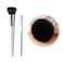 Kabuki Duo Fiber Stippling Bronzer Brush, Contour Powder Foundation Highlight Makeup Brush,vegan