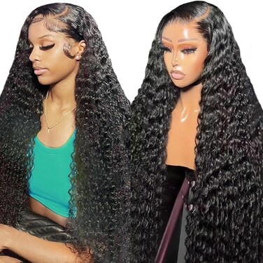 250 Density HD Lace Front Wigs Human Hair 26 Inch Wet and Wavy Lace Front Wigs Human Hair 13x4 Water Wave Glueless Wigs Human Hair Pre Plucked for Black Women